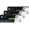HP 220X LaserJet Toner Magenta (3 Pièces)