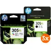 HP 305XL Cartouche d'Encre Pack 4 Couleurs (3 pièces)