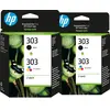 HP 303 Pack 4 Couleurs (2 pièces)