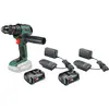 Bosch AdvancedDrill 18 V-80 Batterie 2,5 Ah (2x) Kit de Démarrage