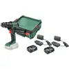 Bosch AdvancedDrill 18 V-80 Batterie 2,5 Ah (2x) SystemBox S Kit de Dé...