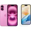 Apple iPhone 16  128 Go Rose + BlueBuilt Protège-écran Verre