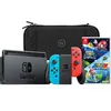 Nintendo Switch Rouge/Bleu + Super Mario Galaxy 1+2 + BlueBuilt Étui d...