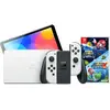 Nintendo Switch OLED Blanc + Super Mario Galaxy 1+2