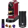 Krups Nespresso Citiz XN7415 Rouge Cerise + Pierre Mousseur à Lait