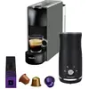 Krups Nespresso Essenza Mini XN110B Gris + Pierre Mousseur à Lait 