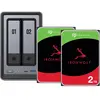 UGREEN NASync DXP2800 + Seagate IronWolf 2 To Lot de 2 