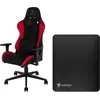 Vortech Essential Chaise Gamer Rouge + Vortech Tapis de Sol Noir 