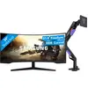 Samsung Odyssey G5 LC34G55TWWPXEN Incurvé + Vortech Bras d'Écran PC av...