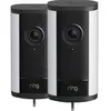 Ring Spotlight Cam Pro 2e Génération Filaire Noir Lot de 2 