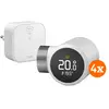 Tado Tête Thermostatique Connectée X - Kit de Démarrage Lot de 4