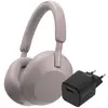 Sony WH-1000XM5 Rose + BlueBuilt Chargeur Quick Charge avec Port USB-A 18 W Noir