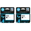 HP 924 Cartouche Noir Lot de 2