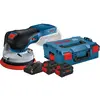Bosch Professional GEX 18V-125 Batterie 8,0 Ah ProCORE (2x) Kit de Démarrage