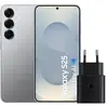 Samsung Galaxy S25 512 Go Argent 5G + Samsung Chargeur 25 Watts Noir