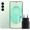 Samsung Galaxy S25 128 Go Menthe 5G + Samsung Chargeur 25 Watts Noir