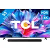 TCL 55" QLED P6L 4K (2026) + TCL S45H 2.0 Barre de Son 