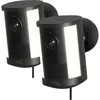 Ring Spotlight Camera 2e Génération Fiche Noir Lot de 2 