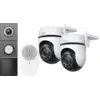 TP-Link Tapo C520WS Lot de 2 + D235 Smart Battery & Wired Doorbell 