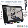 Tablettes Graphiques,10*6 ''IPS HD graphique dessin numérique tablette...