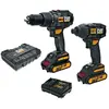 CAT 18V Kit combiné 2 en1 (perceuse à percussion& tournevis à percussi...