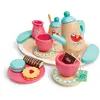 Hape Service à thé en bois pour enfants, accessoires de cuisine, jeu de rôle, à partir de 24 mois