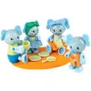 Hape Famille des Eléphants en matériaux renouvelables