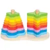 Hape stacker Tower Double Rainbow 21 cm