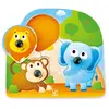 Hape Knopfpuzzle Dschungeltiere (Kinderpuzzle)