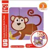 Hape casse-tête en blocs de bois Jungle Animal 9 pièces