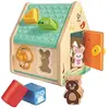 Hape Maison Trieuse De Formes En Bois Les Amis De La Forêt - Multicolore