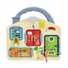 Jeu de verrouillage et clé - HAPE - 87-1111 - Bois - 10 cm x 5 cm x 2 cm - Éducatif