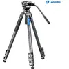 Leofoto statyw Manba LVM-324C+BV-10 (Carbone, Métal), Trépied, Noir