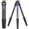 Leofoto - Ranger - Trépied en carbone avec base de nivellement - Pieds réglables en 3 angles - Idéal pour les travaux panoramiques et les vidéastes - LS-285CEX
