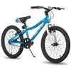 Hiland Vélo de montagne 20 pouces pour enfants de 7, 8, 9, 10, 11, 12 ans, frein en V,1 vitesses unique-Bleu