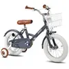 HILAND STITCH Vélo pour enfants de 16 pouces avec panier et double fre...