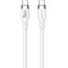 Hyper 240W UltraFlex Siliconen USB-C naar USB-C Kabel (1m) Wit