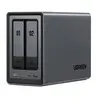 UGREEN® UGREEN NASync DXP2800 - NAS-server - 2 bays - Intel N100 Quad core - 8GB DDR5 - Max. 64 TB - M.2, SATA - zwart