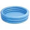 Intex 59416NP Piscine gonflable à trois anneaux Bleu cristal 1,14 m x 25 cm