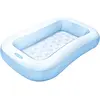 Intex 57403 Pataugeoire gonflable rectangulaire pour petits enfants.