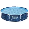 Bestway Piscine Hors-sol Ronde Acier Steel Pro Tropical Leaf Ø 305x66 ...