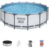 Bestway - Steel Pro MAX - Opzetzwembad inclusief filterpomp en accesso...
