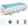 Ensemble de piscine rectangulaire Power Steel 404x201x100 cm Bestway