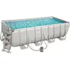 Ensemble de piscine Power Steel Rectangulaire 488x244x122 cm - Bestway