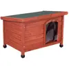 zooplus Exclusive Niche Woody à toit plat taille S: l 85 x P 57 x H 58 cm