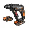 Marteau perforateur SDS-Plus 3en1 20v Li-ion 2bat - WORX - WX390.1