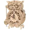 Puzzle 3D DIY Rokr - Horloge hibou - Robotime