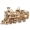 Robotime modelbouwpakket Locomotief hout 370mmx185mmx120mm - Naturel kleur