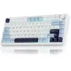 EPOMAKER x AULA F75 - Licht Blauw - Mechanisch Draadloos Toetsenbord - RGB - 75% - Qwerty - Gaming Keyboard - leobog reaper switch