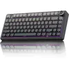 EPOMAKER x AULA F75 - Zwart/Grijs - Mechanisch Draadloos Toetsenbord - RGB - 75% - QWERTY - Gaming Keyboard - Leobog Reaper Switch